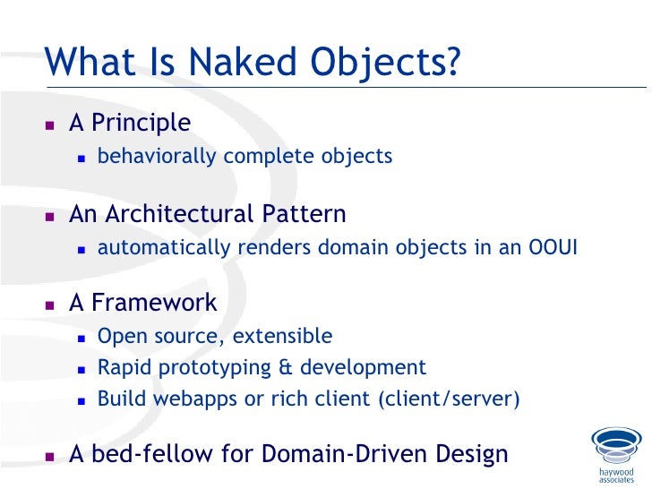 naked objects pattern In in luv wit a stripper